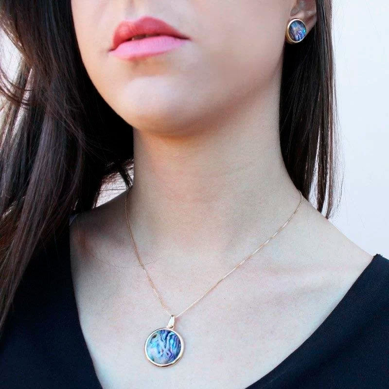 Conjunto Abalone - Folhado a ouro - 07