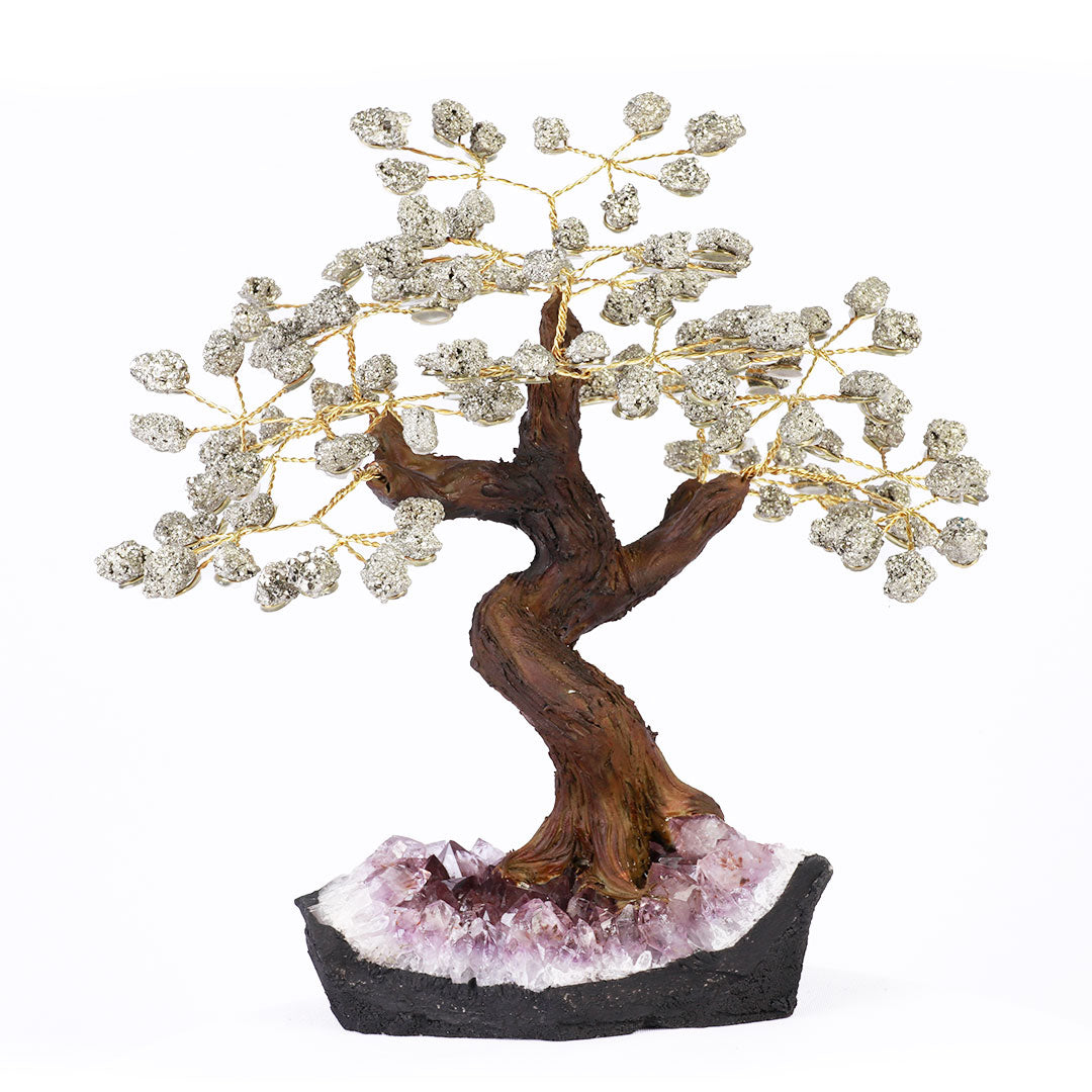 Árvore de Pedra Natural Pirita - Nº3 - 20cm