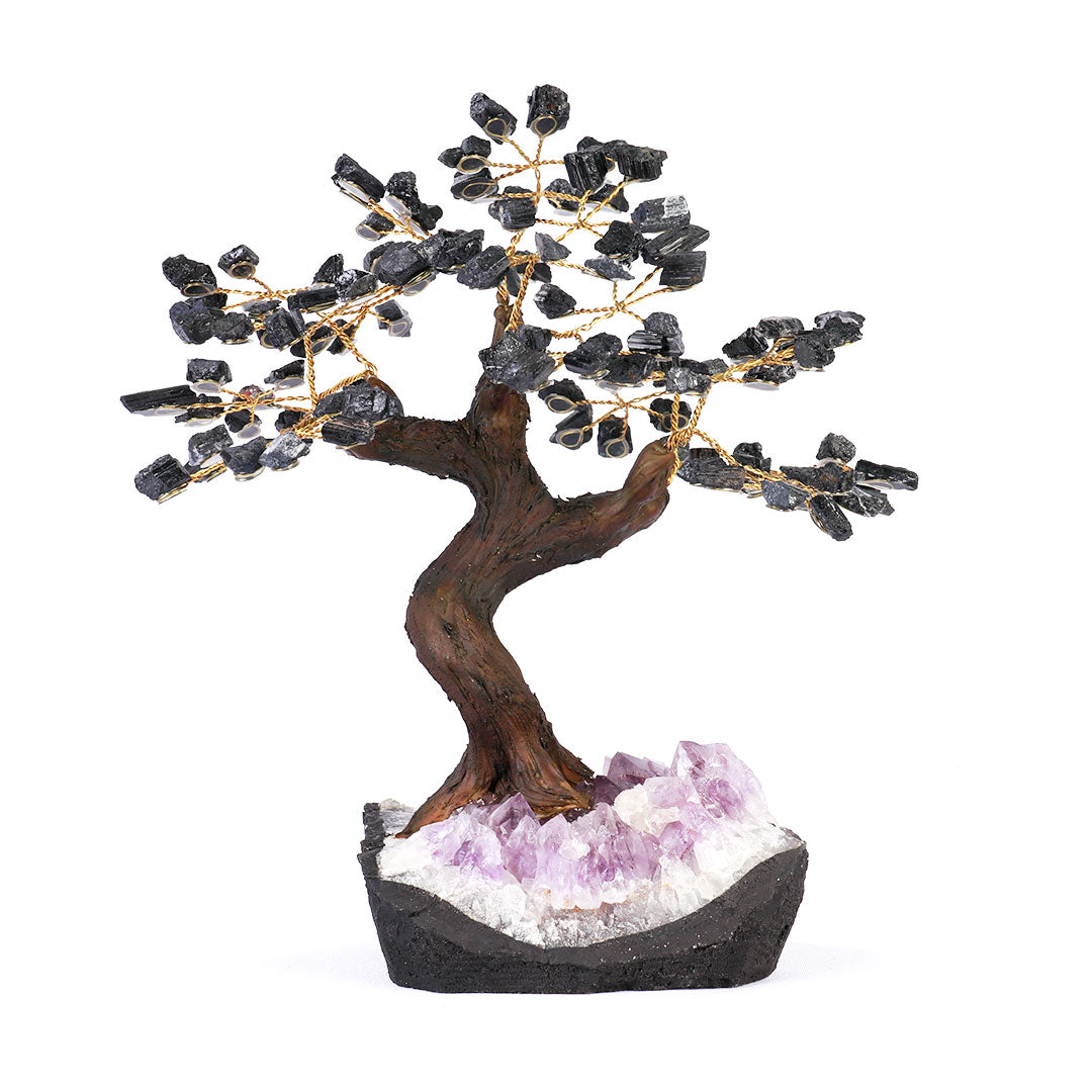 Árvore de Pedra Natural Turmalina Negra - Nº3 - 20cm