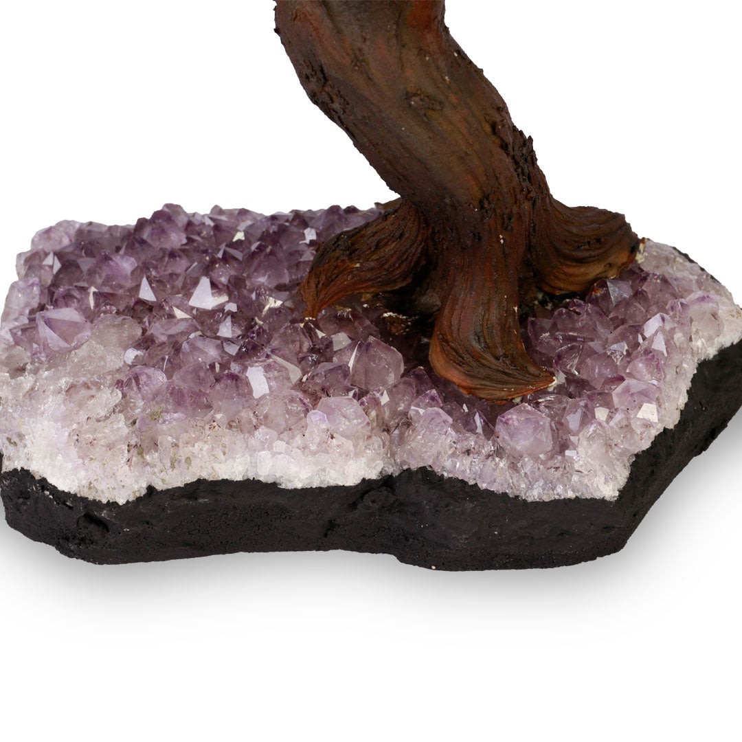 Árvore de Pedra Natural Quartzo Rosa - Nº3 - 20cm