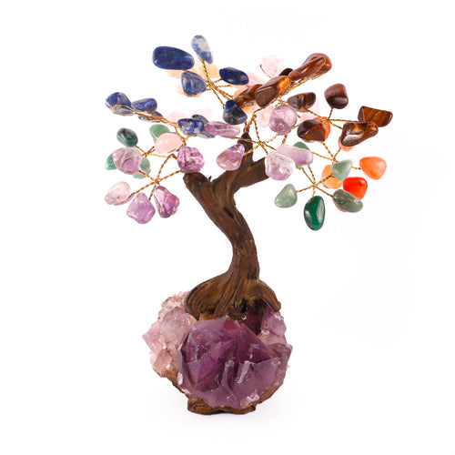 Árvore de Pedra Natural 7 Chakras - Nº2 - 15cm