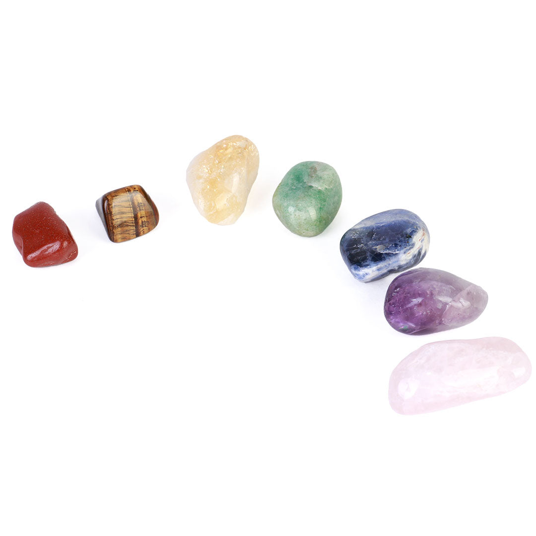 Kit 7 Chakras com Pedras Naturais
