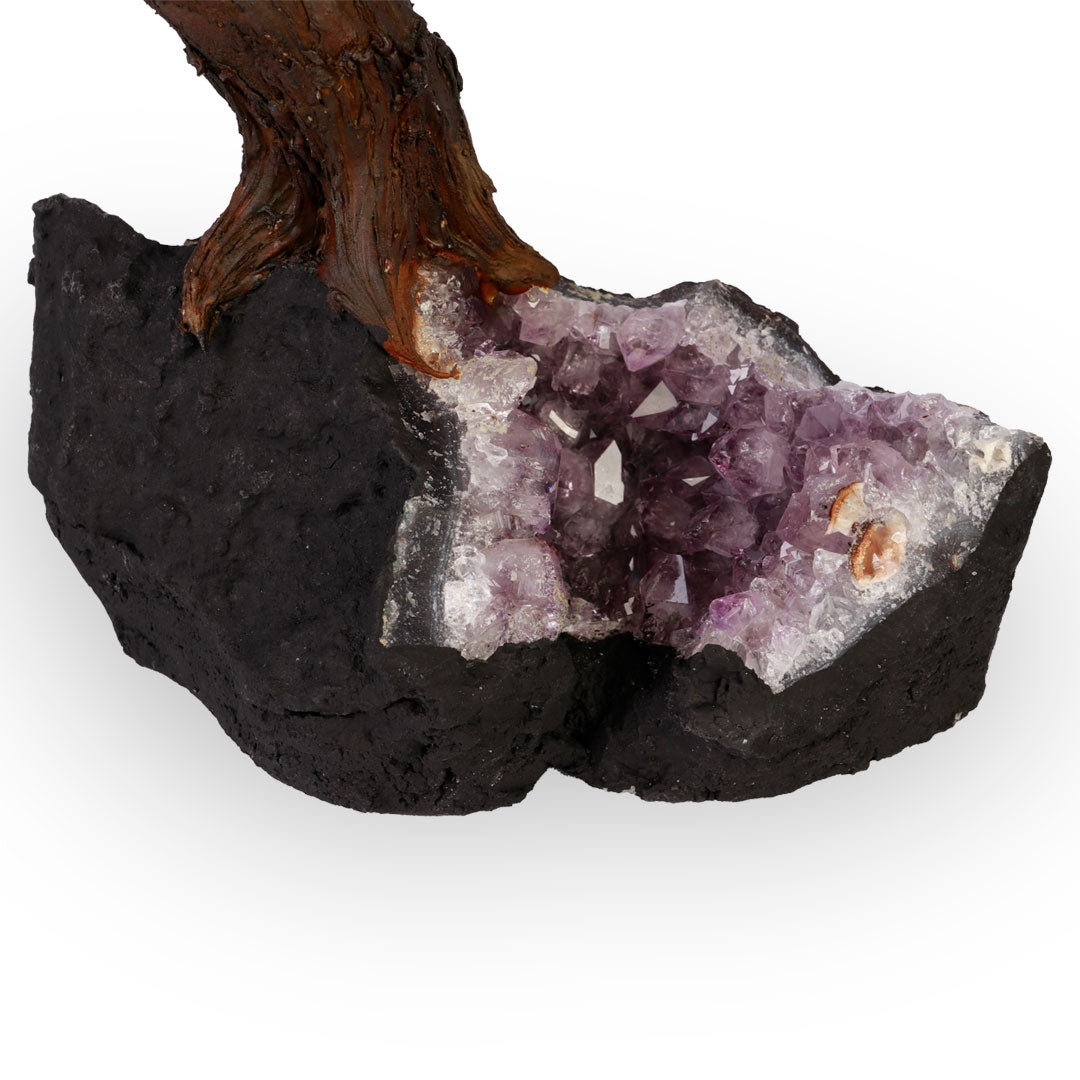 Árvore de Pedra Natural Quartzo Rosa - Nº4 - 30cm