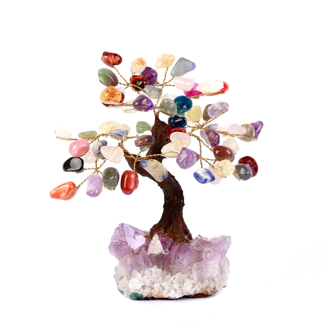 Árvore de Pedra Natural Multicolor - Nº2 - 15cm