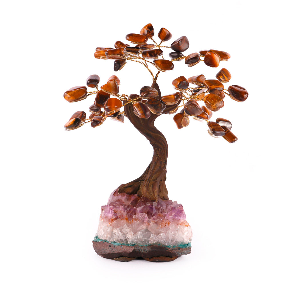 Árvore de Pedra Natural Olho de Tigre - Nº2 - 15cm