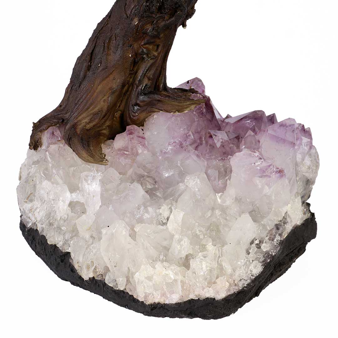 Árvore de Pedra Natural Ágata Rosa - Nº4 - 30cm