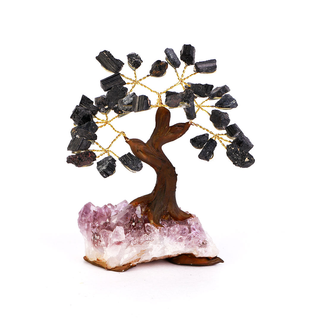 Árvore de Pedra Natural de Turmalina Negra - Nº1 - 10cm