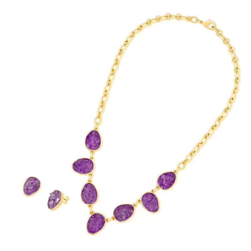 Conjunto fragmentado - Folhado a ouro - 05