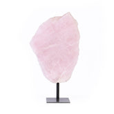 Chapa de Quartzo Rosa com suporte - 01