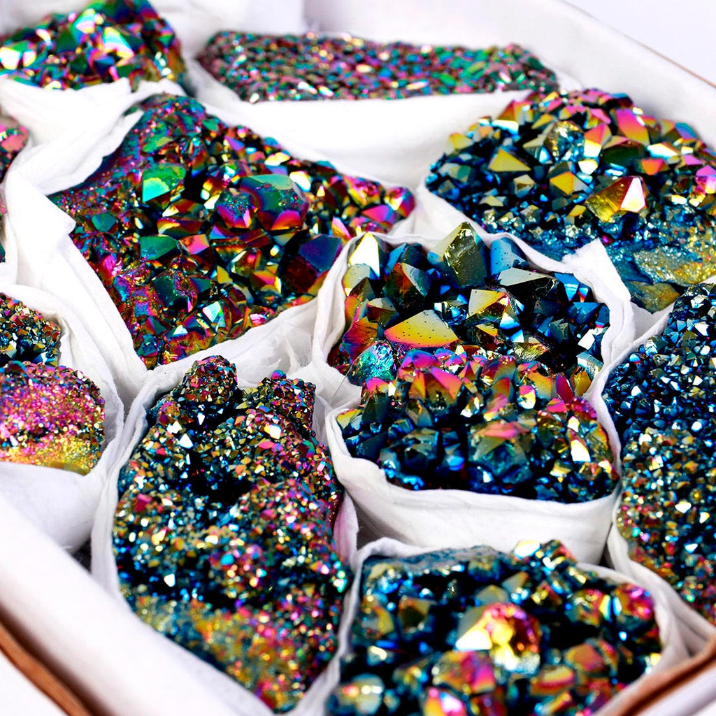Flat de Ametista Metalizada Rainbow