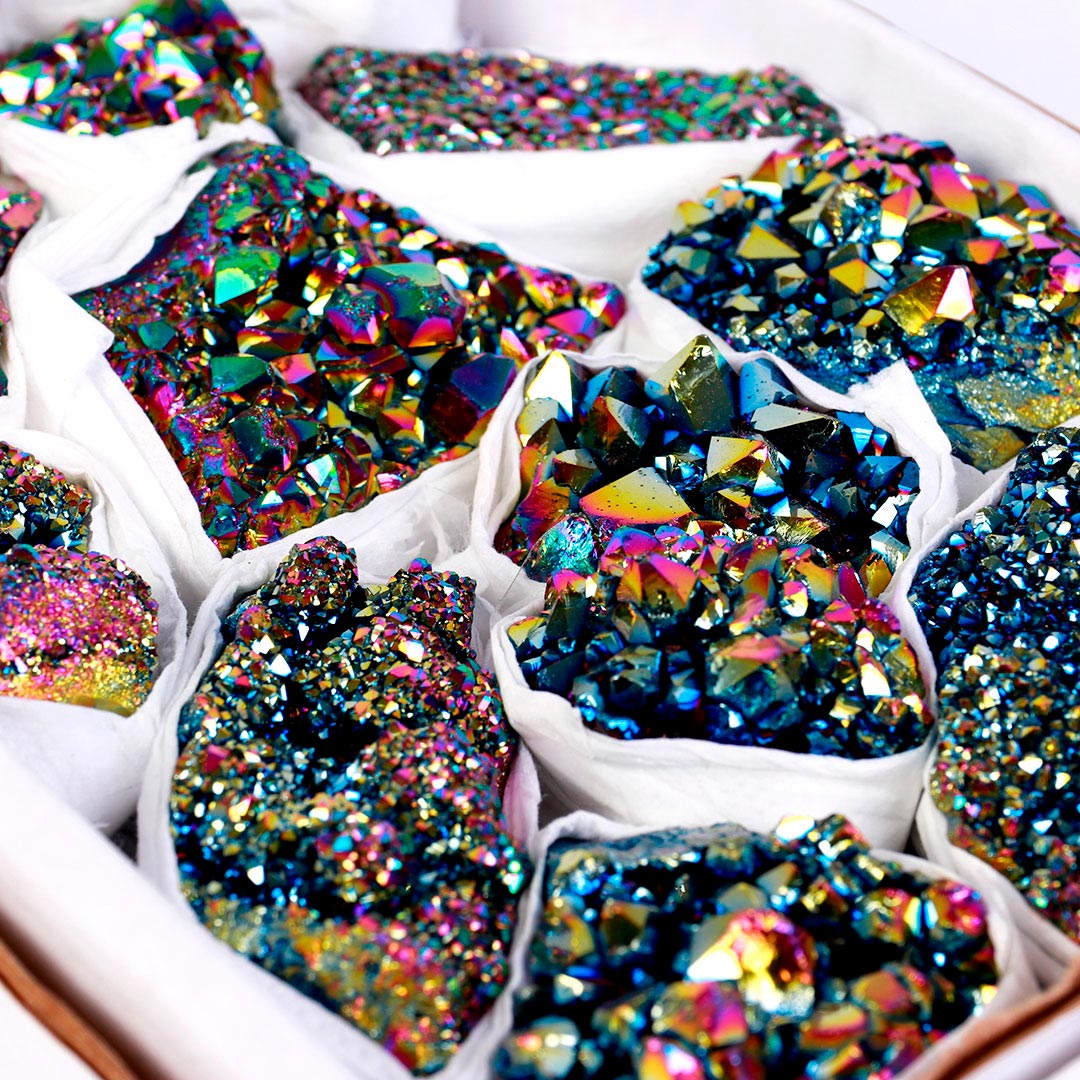 Flat de Ametista Metalizada Rainbow