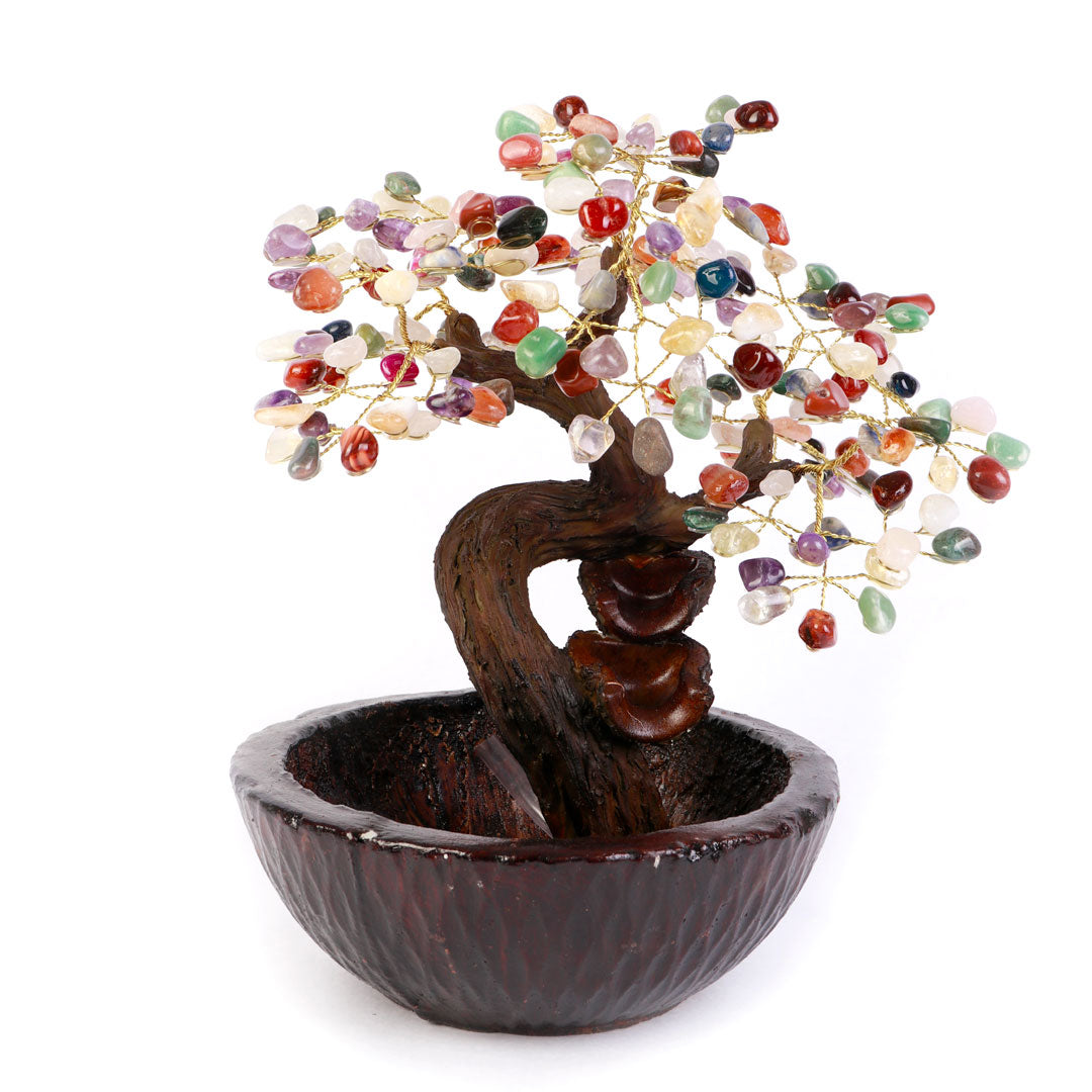 Fonte Árvore de Pedra Natural Multicolor - Nº1 - 30cm
